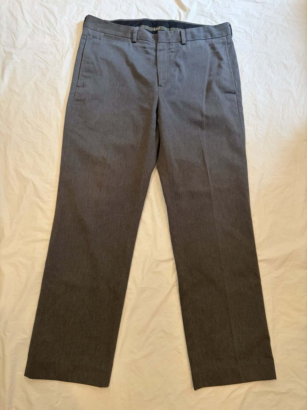 LL Bean Pants Men's 35x31 Grey Standard Fit Flat Front